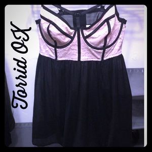 💫Torrid Pink/Black Lingerie NWT Size O(XL)